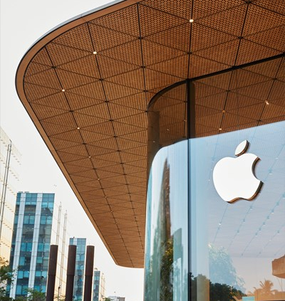 Avatar tòa nhà apple bằng gỗ
